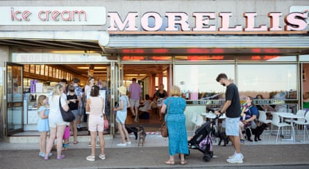 Morelli’s ice-cream parlour in Broadstairs, Kent, UK