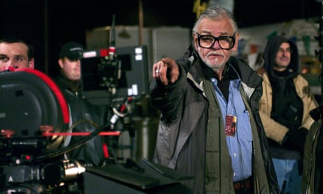 George A Romero on the set of Land of the Dead in 2005.