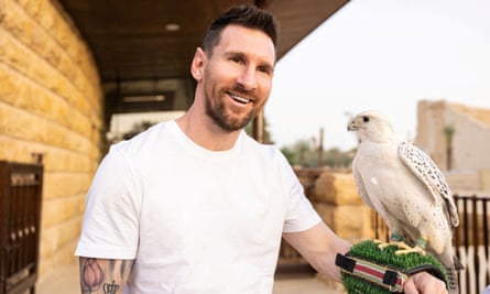 Paris St Germain’s Lionel Messi during a visit to Saudi Arabia Saudi Ministry of Tourism