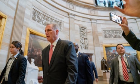 Republican Leader Kevin McCarthy (R-CA) enters the Capitol on January 5, 2023 in Washington, DC.