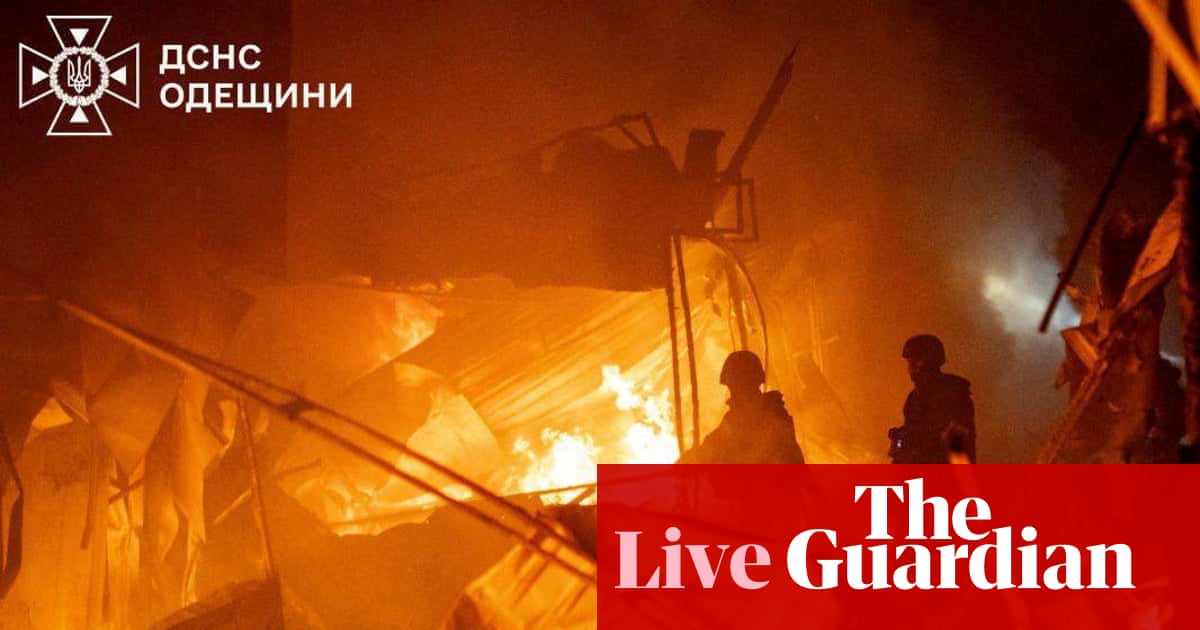 Nearly 300,000 people in Ukrainian city of Odesa without power or water after Russian drone strikes - Europe live