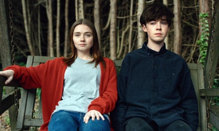 Jessica Barden and Alex Lawther in The End of the F***ing World.