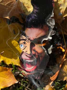 Untitled (Burning II), 2020 from the series Fire, 2020 by Christian Marclay.