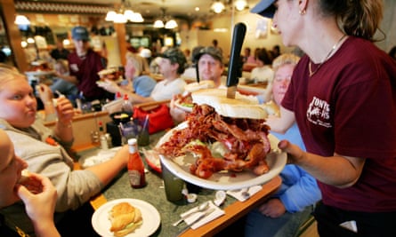 A bacon sandwich served at a diner in Birch Run, Michigan