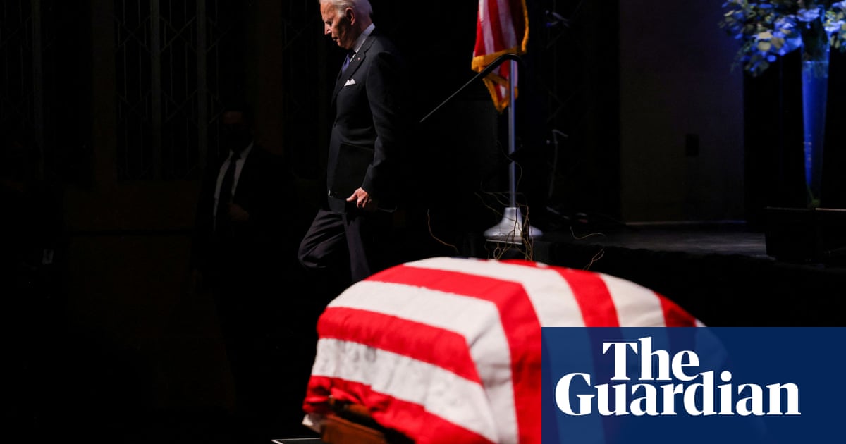 ‘Being tough, being a fighter’: Obama and Biden salute Harry Reid at Las Vegas funeral