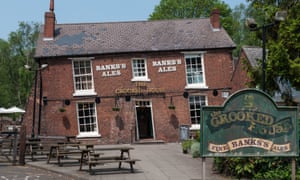 The Crooked House pub near Dudley in the West Midlands. Photograph: Nick Maslen/Alamy/PA