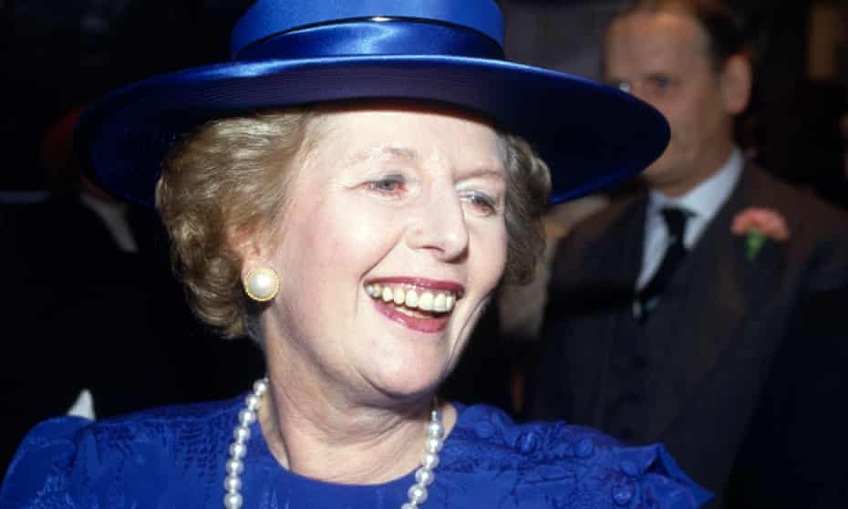 Former Conservative prime minister Margaret Thatcher pictured circa 1987.