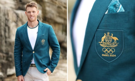 Canoe sprinter Tom Green poses in a uniform that bears a resemblance to private-school attire