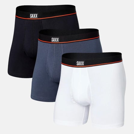 cueca boxer preta azul e branca