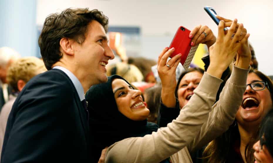Prime Minister Justin Trudeau at Toronto airport in December 2015.