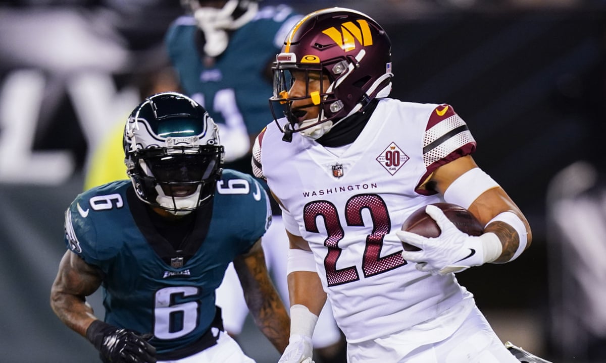 Philadelphia Eagles' bid for undefeated season torpedoed by Commanders | NFL | The Guardian