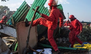 The Red Ants destroy an informal settlement near Pomona in Johannesburg.