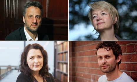 Writers Adam Foulds, Sarah Waters, Helen Simpson and Ross Raisin
