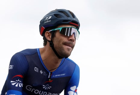 Thibaut Pinot (Groupama–FDJ) is pictured ahead of the start of stage three.
