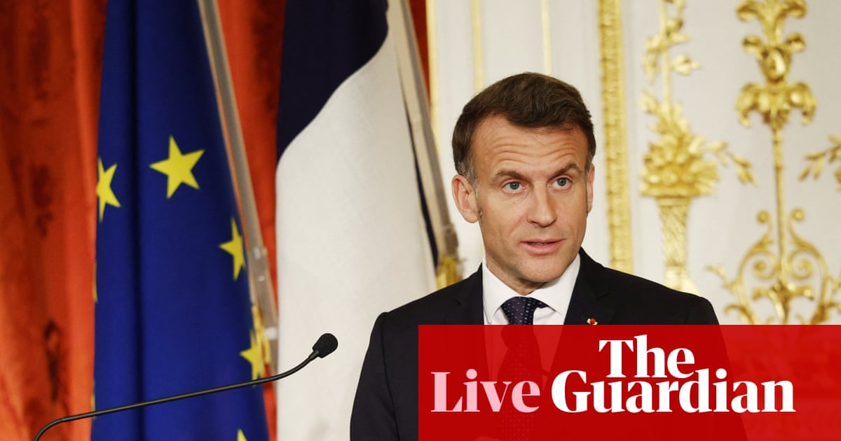 Macron praises Europe’s predictability in face of countries that ‘hurt you without even informing you’ – as it happened