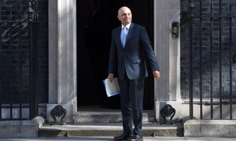 Britain’s new home secretary Sajid Javid arrives at No 10 Downing Street on 1 May.