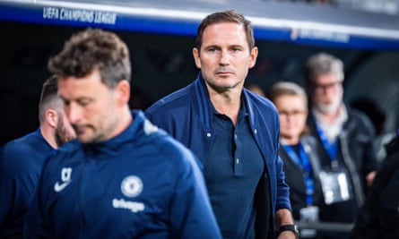 Frank Lampard during the match against Real Madrid
