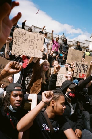 Black Lives Matter protest in London over the weekend