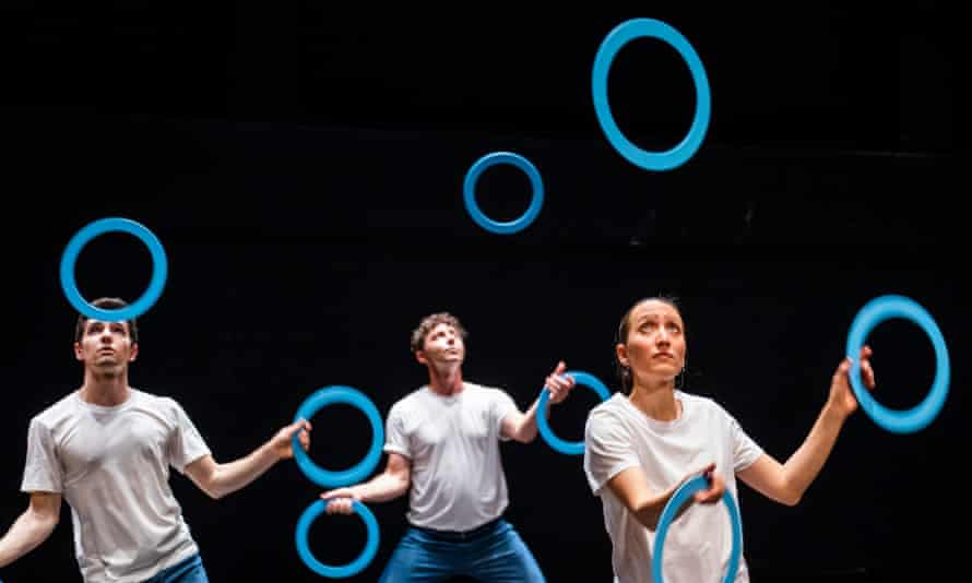 Beautiful synergy ... Benjamin Beaujard, José Triguero and Kim Huynh in Gandini Juggling: Life at Sadler’s Wells, London.