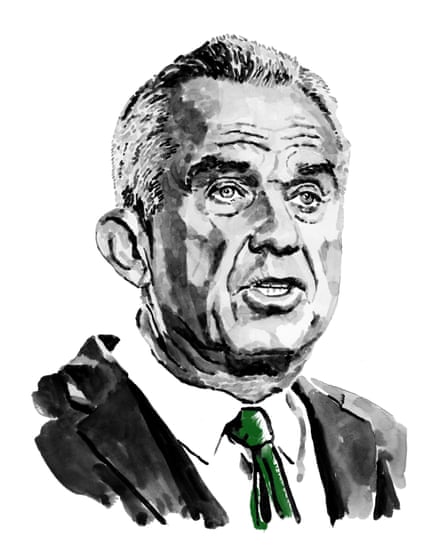 An illustrated portrait of a man with a suit