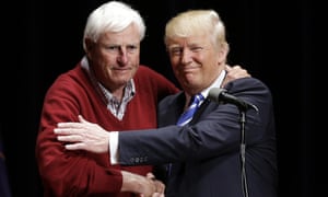 Former Indiana basketball coach Bob Knight with Donald Trump.