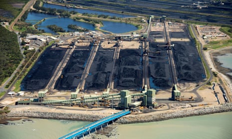 The Hay Point coal terminal south of Mackay