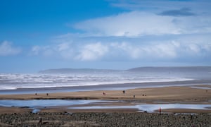 The Beach at Westward Ho! in Devon, England, UK