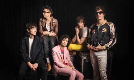 The Strokes pictured in 2020 (from left): Nick Valensi, Julian Casablancas, Fabrizio Moretti, Albert Hammond Jr and Nikolai Fraiture.