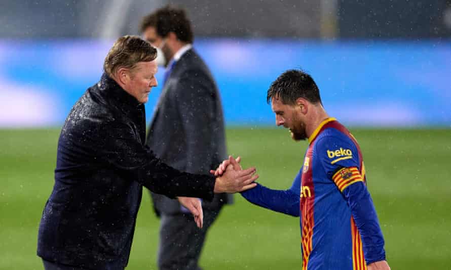 Lionel Messi trudges off after the final whistle.