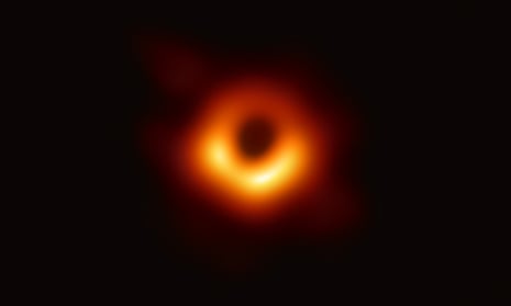The event horizon at the black hole in galaxy Messier 87.