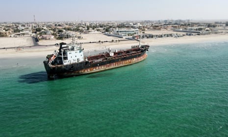 MT Iba beached in Umm Al Quwain