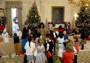 first lady michelle obama welcomes children of military families to holiday festivities at the white house - Obama Christmas Decorations first lady michelle obama welcomes children of military families to holiday festivities at the white house - Obama Christmas Decorations