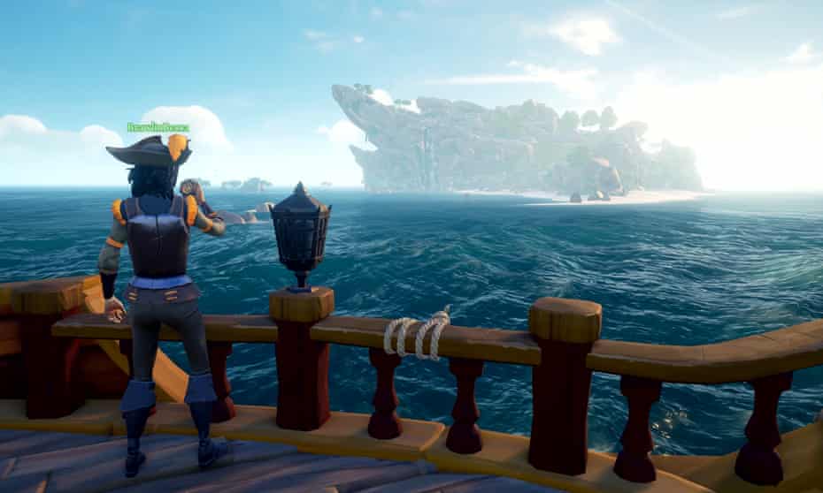 ‘Pillaging? Not at my age, with my knees.’ A scene from Sea of Thieves.