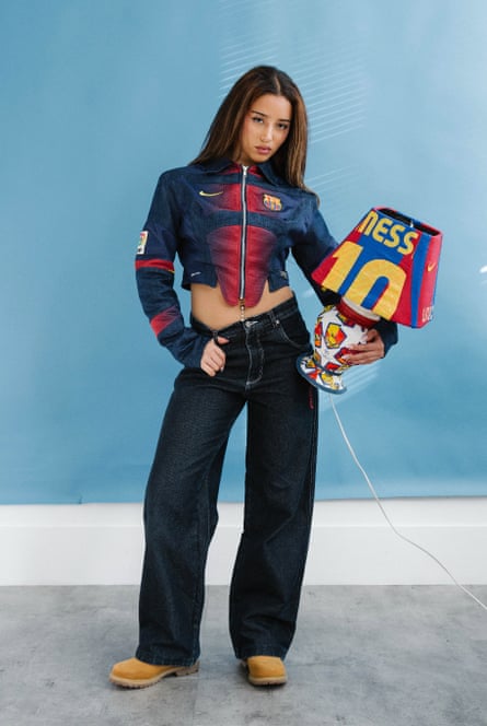 A Vintage Threads reworked FC Barcelona football shirts.