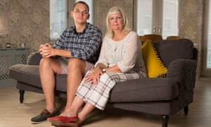 Sarah Weller and her son, Fred.