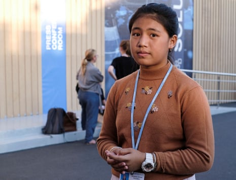 Licypriya Kangujam during an interview with Reuters.