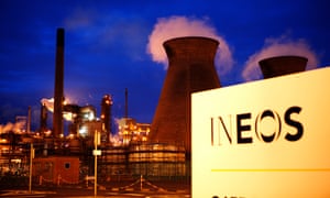 The INEOS owned Grangemouth oil refinery