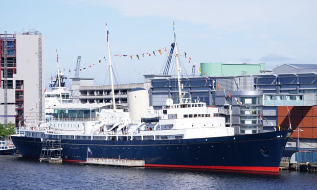 The Royal Yacht Britannia, pictured moored in Edinburgh on June 3rd, has been used by the royal family for nearly 1,000 official visits.