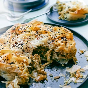 Chicken shawarma pie