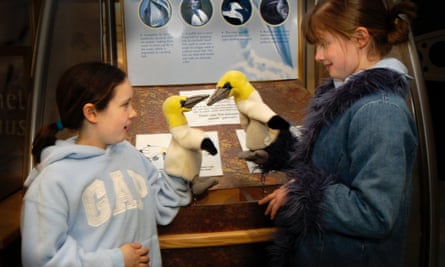 Visitors at the Scottish Seabird Centre , North Berwick