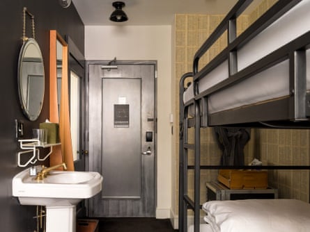 The bunk-bed room at the Ace hotel in New York City.