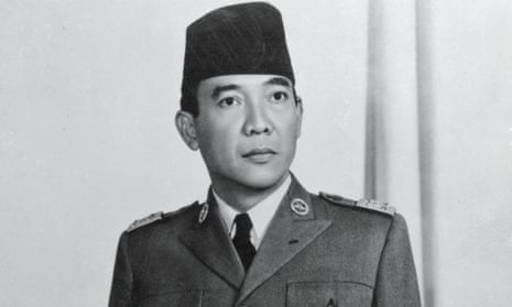Sukarno, the first president of Indonesia.