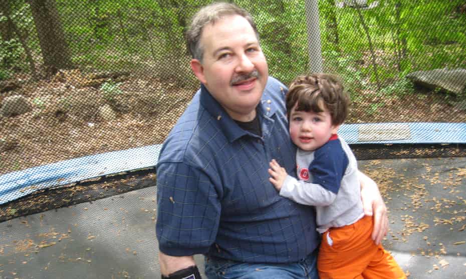 Leonard Pozner with his son Noah who died at Sandy Hook in 2012.