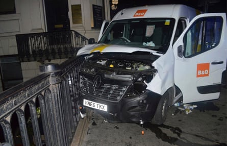The van used in the 2017 London Bridge terror attacks