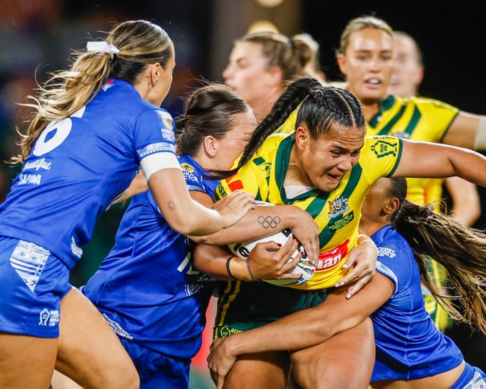 Australia v Samoa: women’s Rugby League World Cup – live