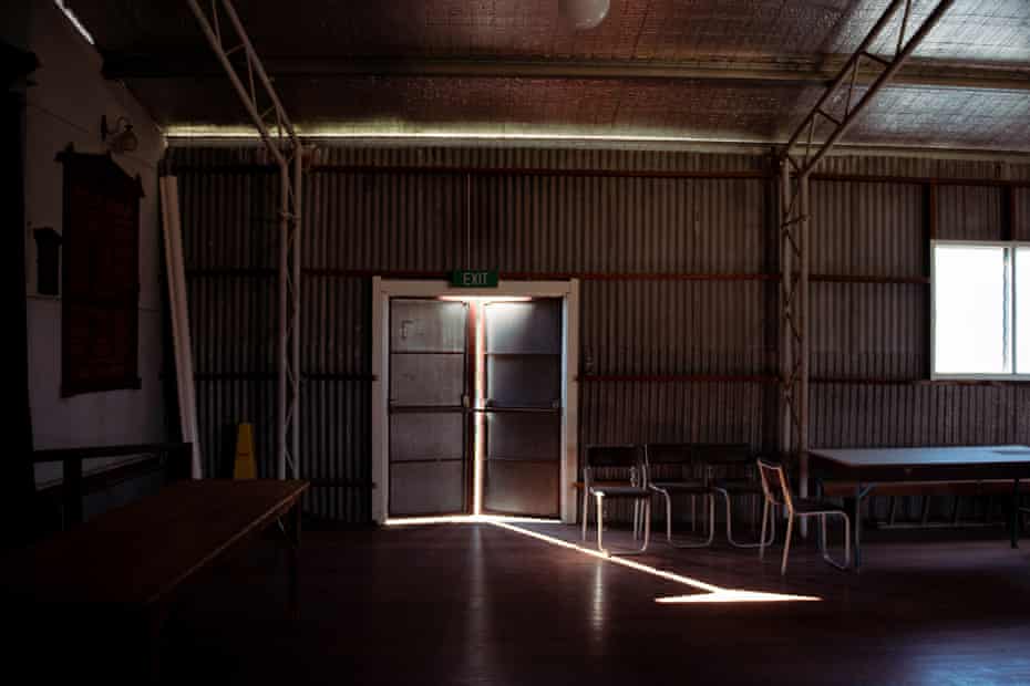 Inside the memorial hall at the once lively town of Wollar, NSW.