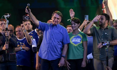 Jair Bolsonaro during a March for Jesus Christ in Rio de Janeiro, 13 August 2022.