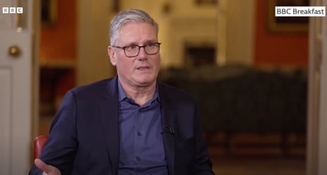 Keir Starmer speaking on BBC Breakfast this morning.