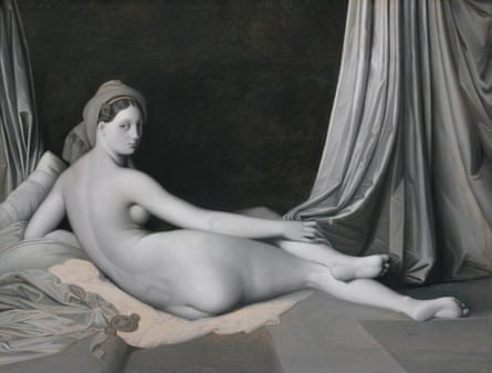 Jean-Auguste-Dominique Ingres and workshop, Odalisque in Grisaille, about 1824-34.