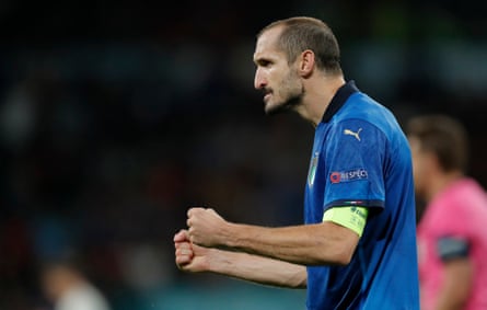 Giorgio Chiellini has described the process of anticipating a striker’s thoughts as the most important part of his game.
